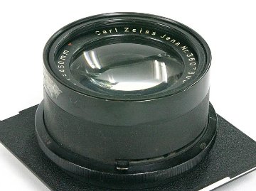 450/9 Apo-Tessar (Carl Zeiss Jena) 真円絞り、Barrel Lens、 リンホフテヒニカ4×5in ボード付 の画像