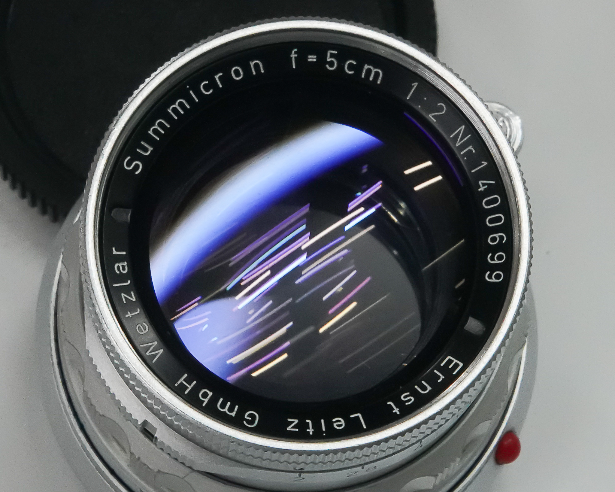 50/2 Summicron  SN.1400699   (Made in Germany) ライカＭ用    距離計連動 255g　第1世代（初代）1956年製, 1/152本の画像