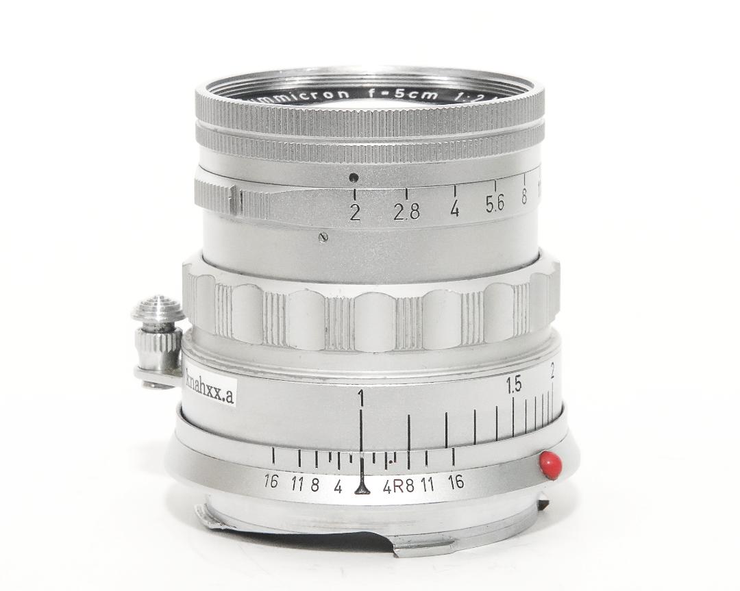 50/2 Summicron  SN.1400699   (Made in Germany) ライカＭ用    距離計連動 255g　第1世代（初代）1956年製, 1/152本の画像