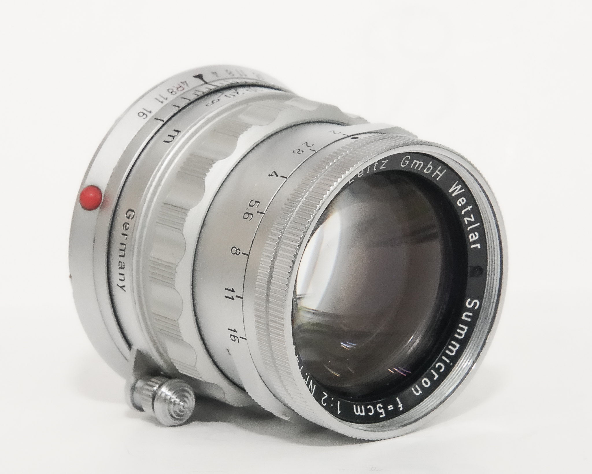 50/2 Summicron  SN.1400699   (Made in Germany) ライカＭ用    距離計連動 255g　第1世代（初代）1956年製, 1/152本の画像