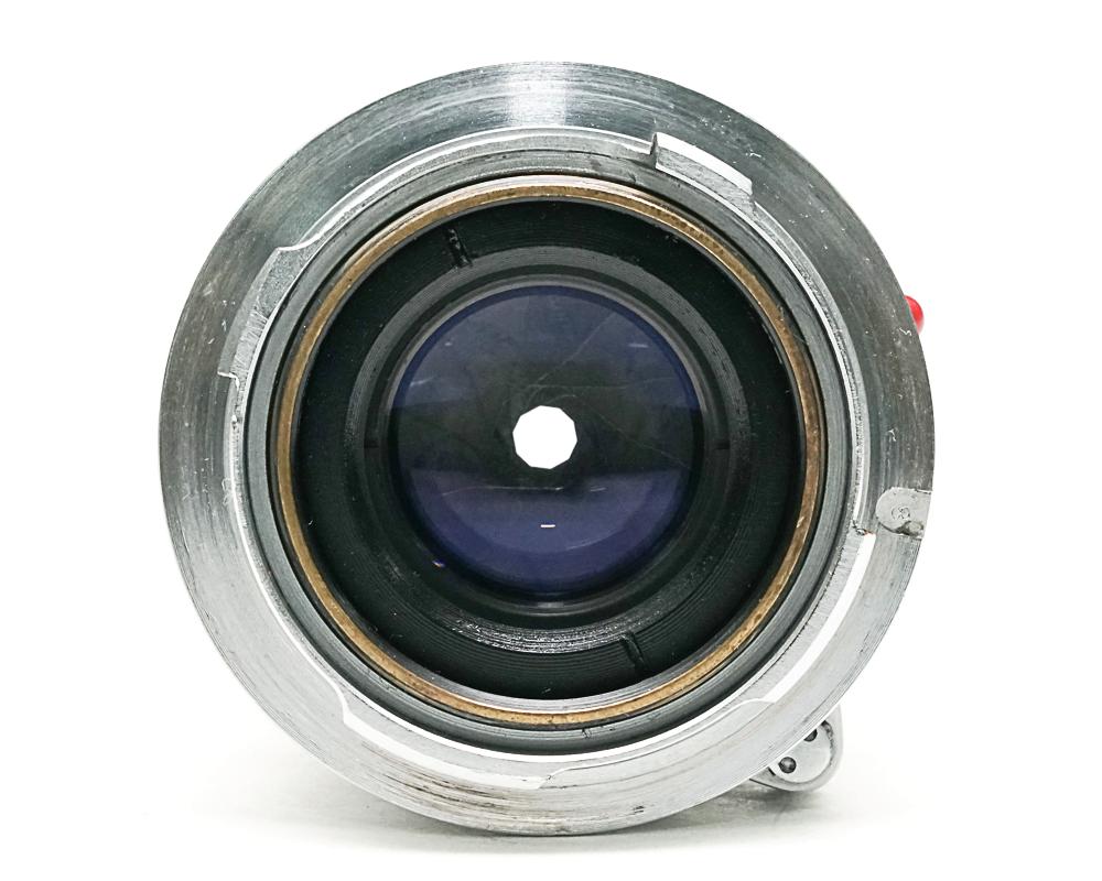 50/2 Summicron L#1545755  固定鏡胴の前期型 (Made in Germany) ライカＭ用  専用メタルフード付 (12585)  距離計連動 283gの画像