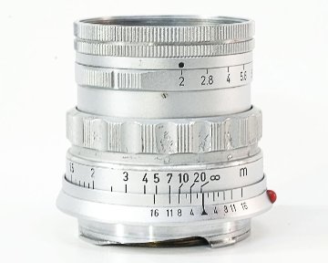 50/2 Summicron L#1545755  固定鏡胴の前期型 (Made in Germany) ライカＭ用  専用メタルフード付 (12585)  距離計連動 283gの画像