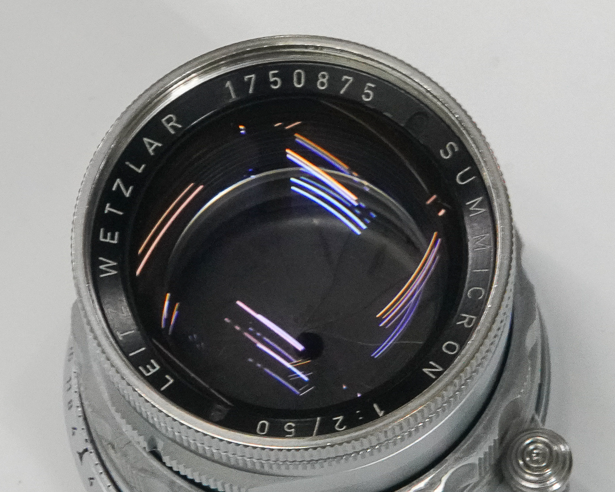 50/2 Summicron  SN.1750875 (Made in Germany) ライカＭ用    距離計連動　第1世代  中〜後期型　1960年製の画像