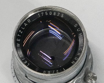 50/2 Summicron  SN.1750875 (Made in Germany) ライカＭ用    距離計連動　第1世代  中〜後期型　1960年製の画像