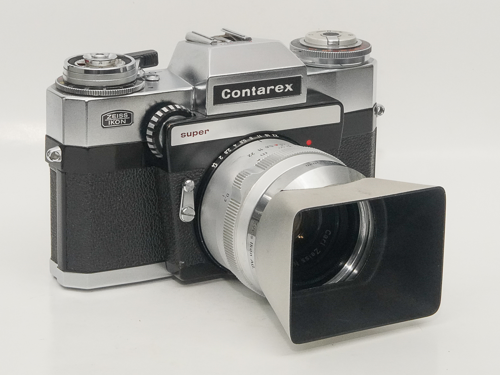 Contarex 50ﾐﾘ～135ﾐﾘ用フード (B56) 外バヨネット 金属製　初期型の画像