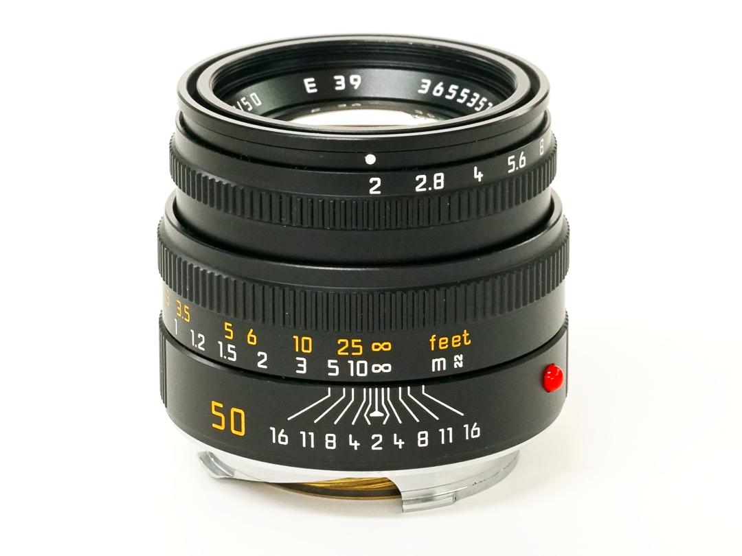 50/2 Summicron L#3655357  固定鏡胴 (Made in Germany) ライカＭ用  フード組み込み 距離計連動 240gの画像
