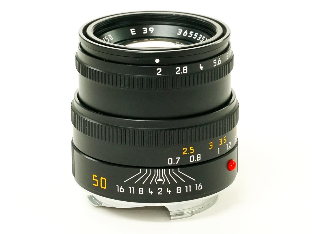 50/2 Summicron L#3655357  固定鏡胴 (Made in Germany) ライカＭ用  フード組み込み 距離計連動 240gの画像