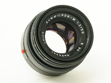 50/2 Summicron L#3655357  固定鏡胴 (Made in Germany) ライカＭ用  フード組み込み 距離計連動 240gの画像