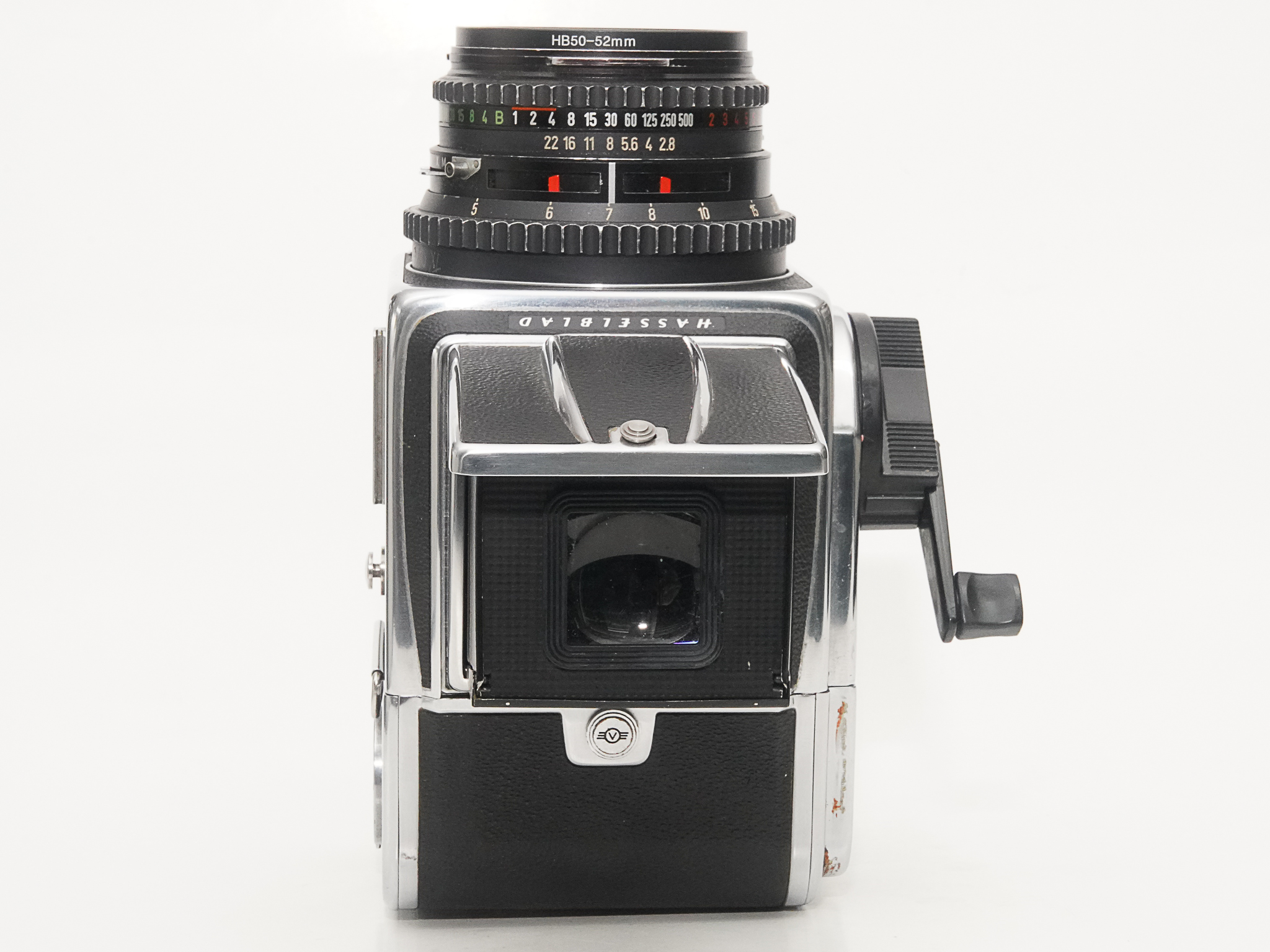 Hasselblad 500C/M  80/2.8 Planar (Cレンズ ) ブラック 12マガジン　疑似アキュートマット焦点板　 ネックストラップ付  日本語使用説明書付(コピー)の画像