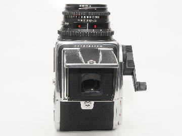 Hasselblad 500C/M  80/2.8 Planar (Cレンズ ) ブラック 12マガジン　疑似アキュートマット焦点板　 ネックストラップ付  日本語使用説明書付(コピー)の画像