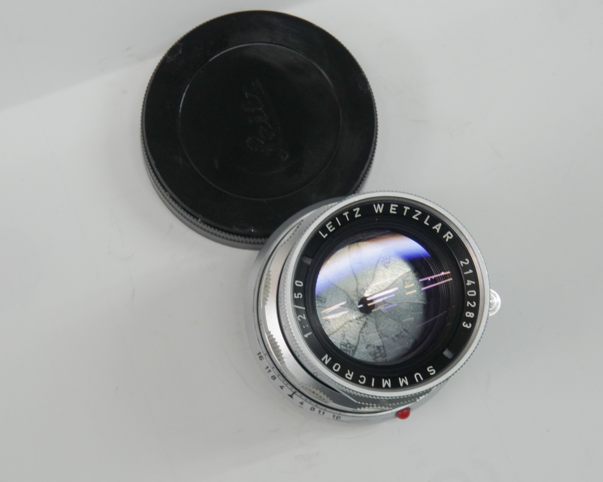 50/2 Summicron  SN.2140283  (Made in Germany) ライカＭ用    距離計連動　第1世代  後期型（最終盤）1965年製の画像