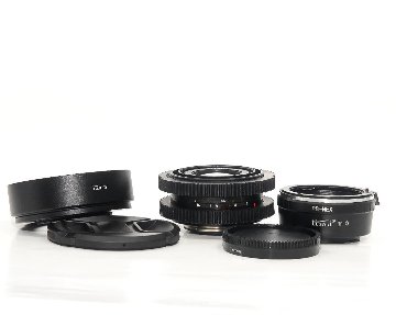 50/1.8  MC P (Pancolar)  Carl Zeiss Jena DDR シネ、ムービー用レンズ改装レンズ,　プラクチカBマウント → Sony E マウント用アダプター付 の画像