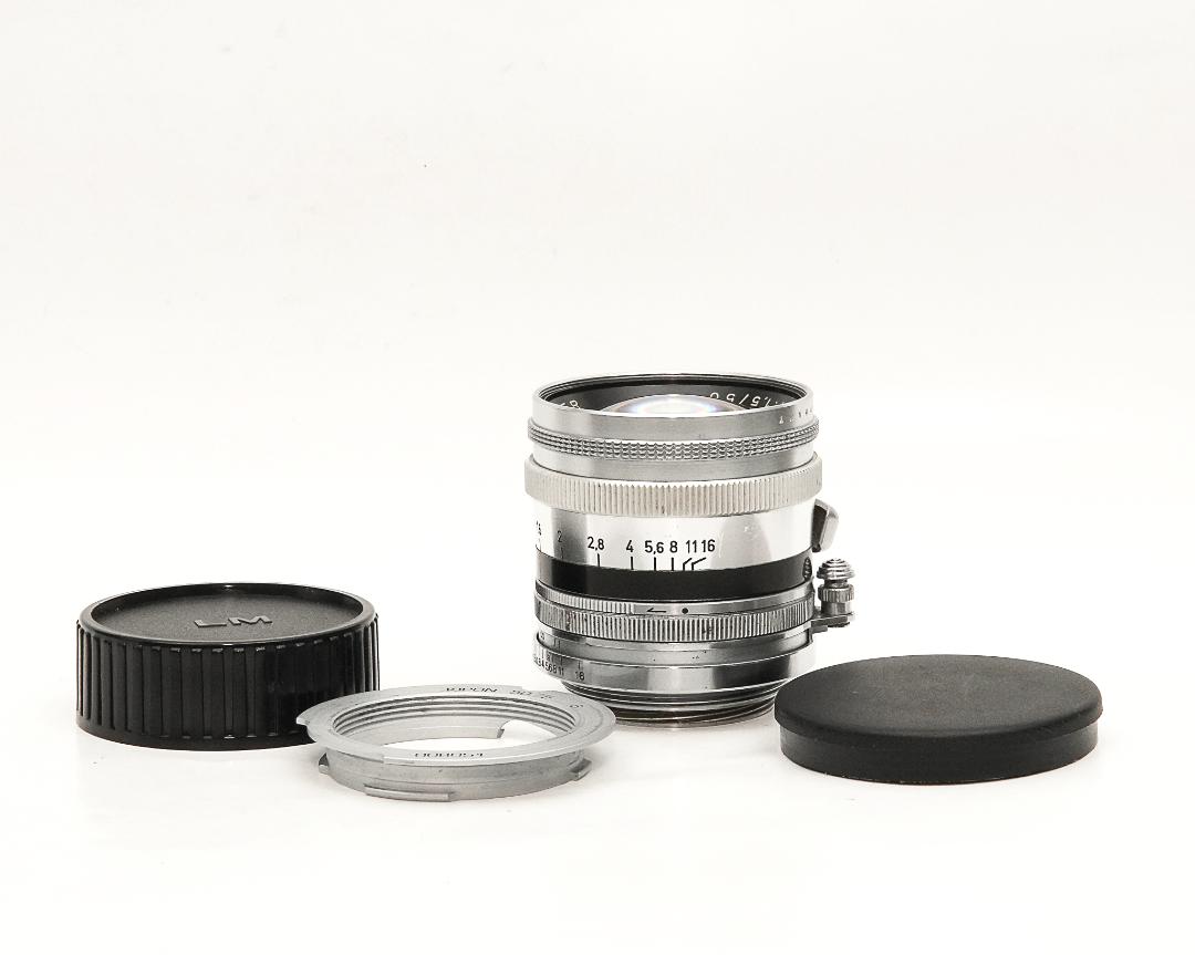 50/1.5 NOKTON    L/Mマウント (Voigtlander Germany) 　距離計連動   Sn 3685268の画像