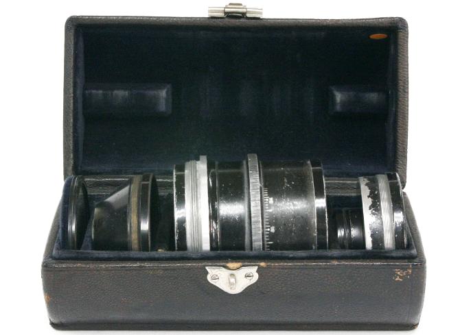 Protar Lens 4本セット (Carl Zeiss Jena) 224mm　285mm 350mm　480mm 純正フィルター付　元箱付(皮ケース)の画像