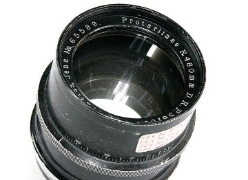 Protar Lens 4本セット (Carl Zeiss Jena) 224mm　285mm 350mm　480mm 純正フィルター付　元箱付(皮ケース)の画像