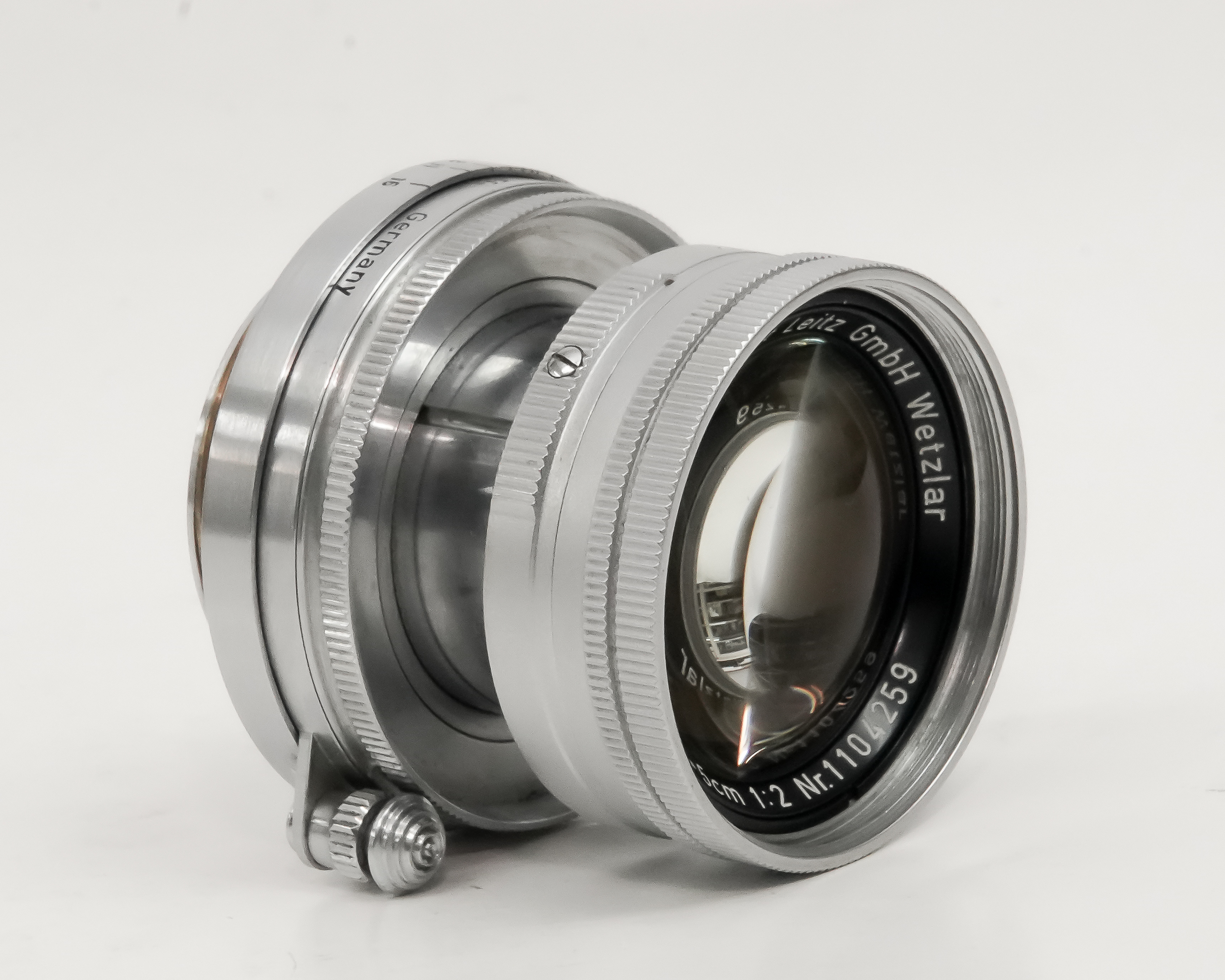 50/2 Summicron 沈胴    Sn,1104259  Wetzlar (Germany) ライカスクリュー      第1世代（1st）  アトムlensの画像