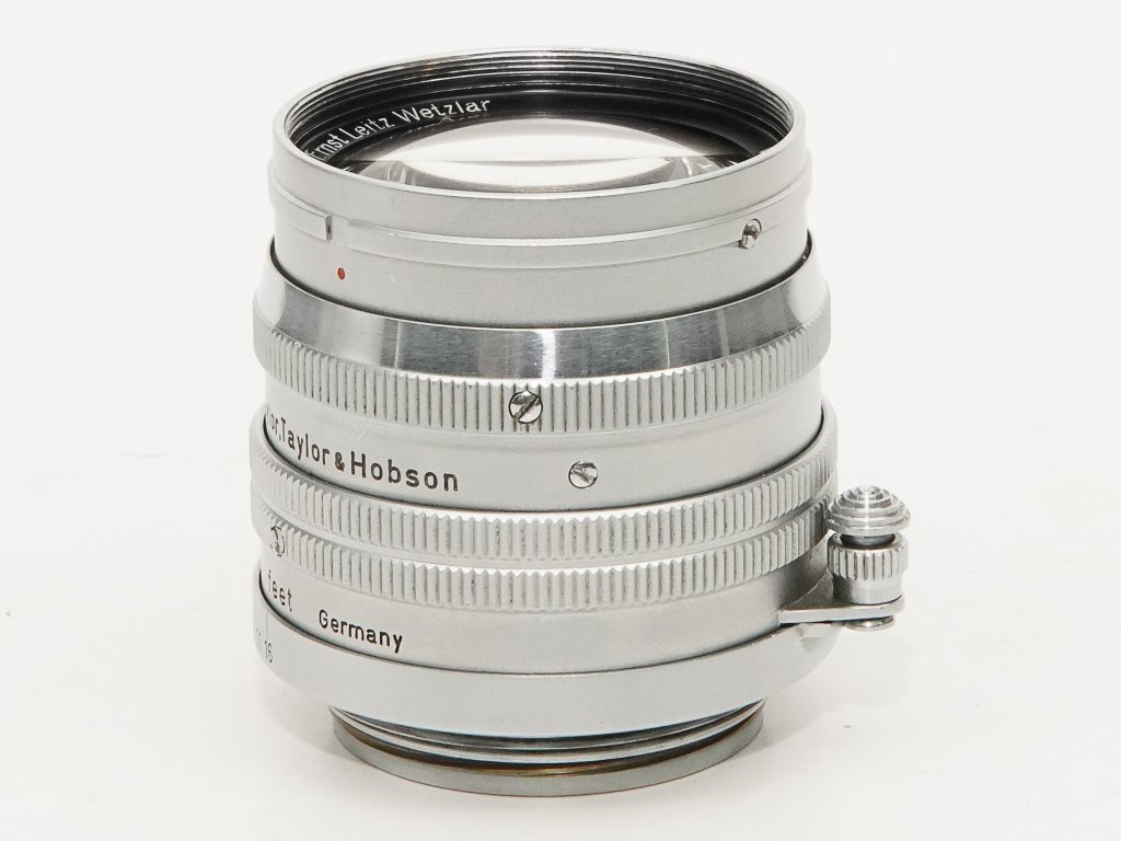 50mm F1.5 Summarit  Sn801091 ライカスクリュー(L39)用  専用純正フィルター・前後キャップ付、フード付(他社製)の画像