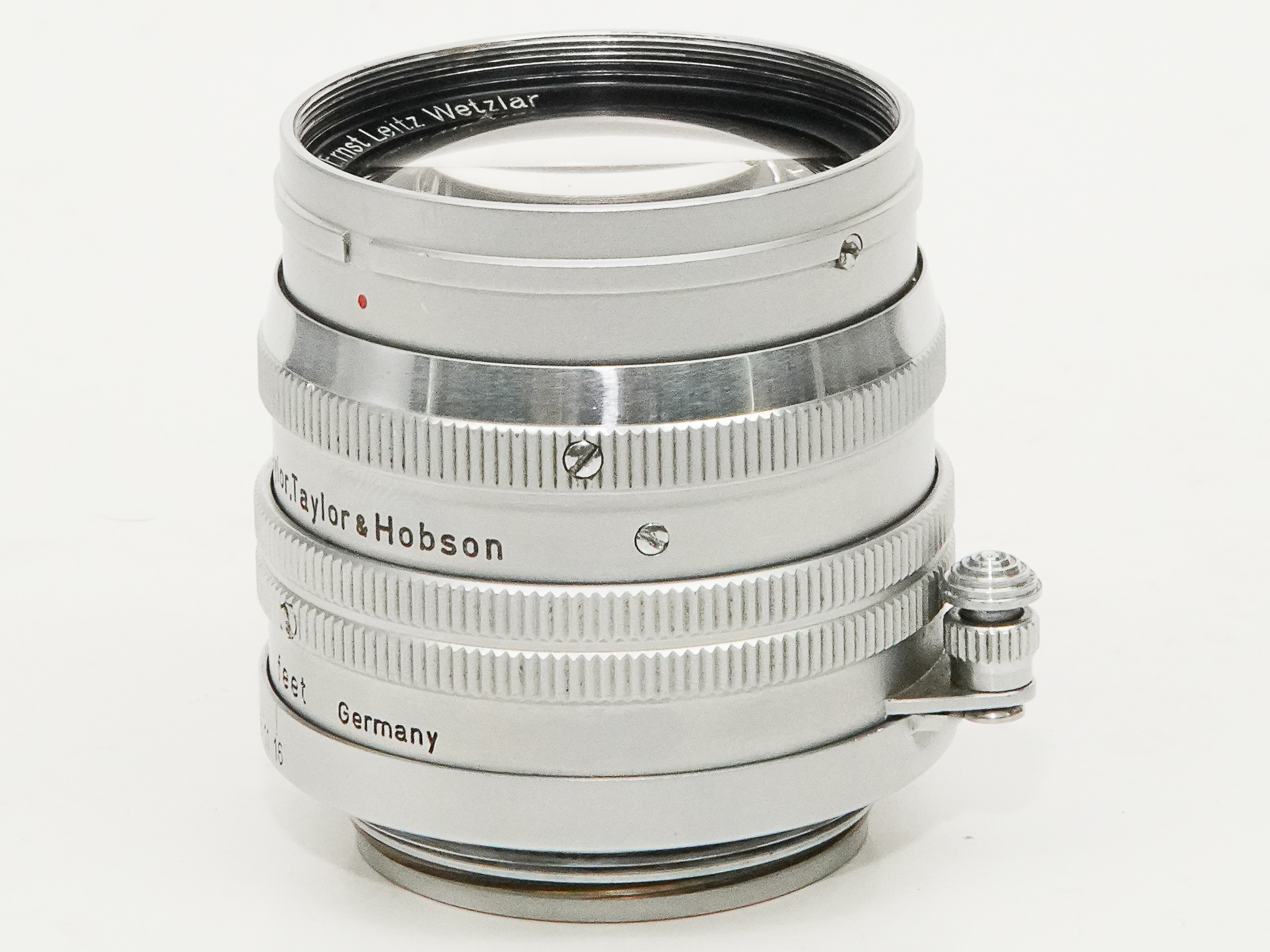 50mm F1.5 Summarit  Sn801091 ライカスクリュー(L39)用  専用純正フィルター・前後キャップ付、フード付(他社製)の画像