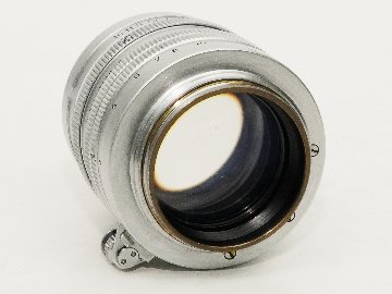 50mm F1.5 Summarit  Sn801091 ライカスクリュー(L39)用  専用純正フィルター・前後キャップ付、フード付(他社製)の画像