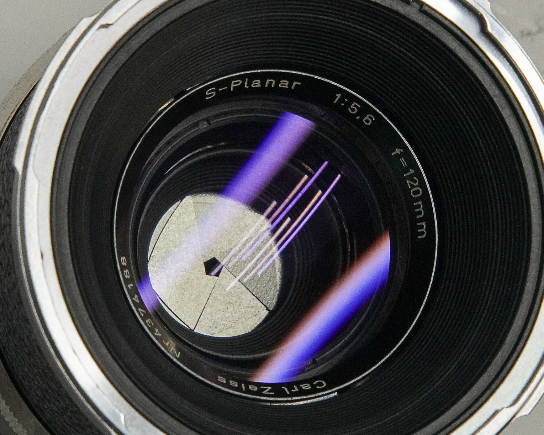 120/5.6 S-Planar 非HFT 単層コート (Carl Zeiss) Rollei SL66 & 66SE 用  前後キャップ付（M様 売約済)の画像
