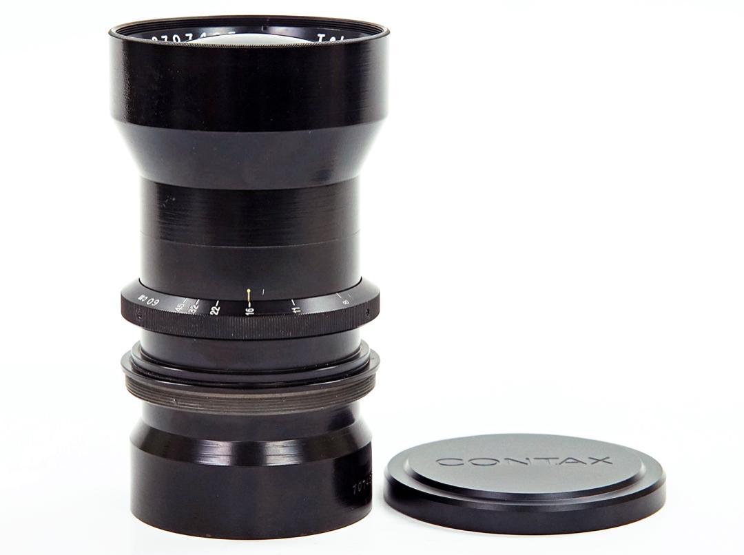 600/8 Tele-Tessar (Carl Zeiss Jena ) Barrel Lens　真円絞り 11×14inカバー 軍用レンズの画像