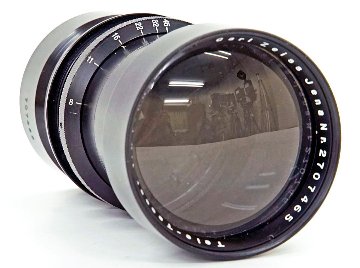 600/8 Tele-Tessar (Carl Zeiss Jena ) Barrel Lens　真円絞り 11×14inカバー 軍用レンズの画像