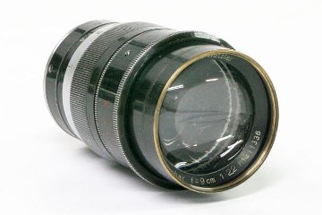90/2.2 Thambar L#311336 ライカスクリュー(L39)  専用フード、純正前キャップ付 専用フィルター付 距離計連動 ☆前玉に若干の傷あります。の画像