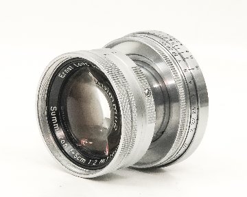 50/2 Summicron 沈胴  Sn.1105715 ライカスクリュー(L39)用  前後キャップ付 　第1世代（1st）  トリューム含有、の画像