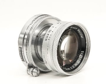 50/2 Summicron 沈胴  Sn.1105715 ライカスクリュー(L39)用  前後キャップ付 　第1世代（1st）  トリューム含有、の画像