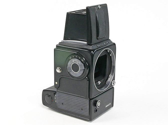 ☆ Hasselblad 500EL/M ボデー(Black) スターマーク付ボデー(シュリロ輸入品) ウエストレベルファインダー スタンダード焦点板 特製バッテリーアダプターの画像