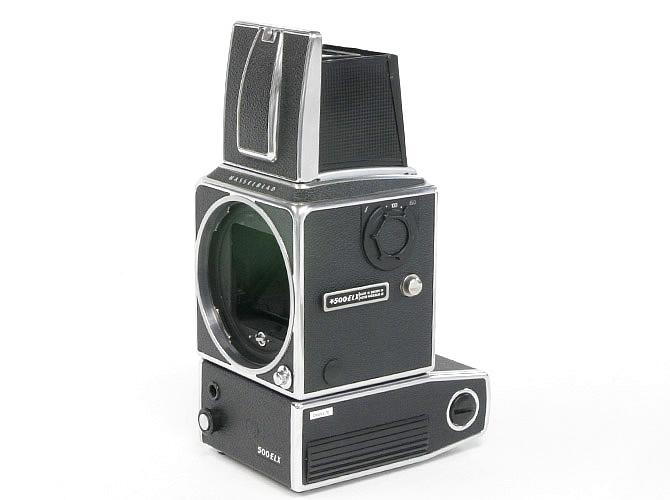 ☆ Hasselblad 500EL/X ボデー スターマーク付ボデー(シュリロ輸入品) ウエストレベルファインダー スタンダード焦点板  市販バッテリーアダプタ付 (CR-P2)画像