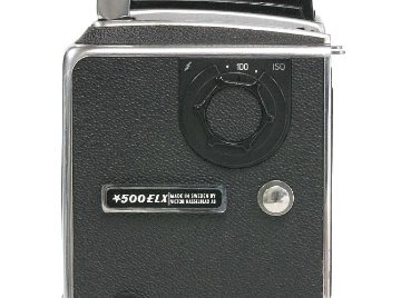 ☆ Hasselblad 500EL/X ボデー スターマーク付ボデー(シュリロ輸入品) ウエストレベルファインダー スタンダード焦点板  市販バッテリーアダプタ付 (CR-P2)画像