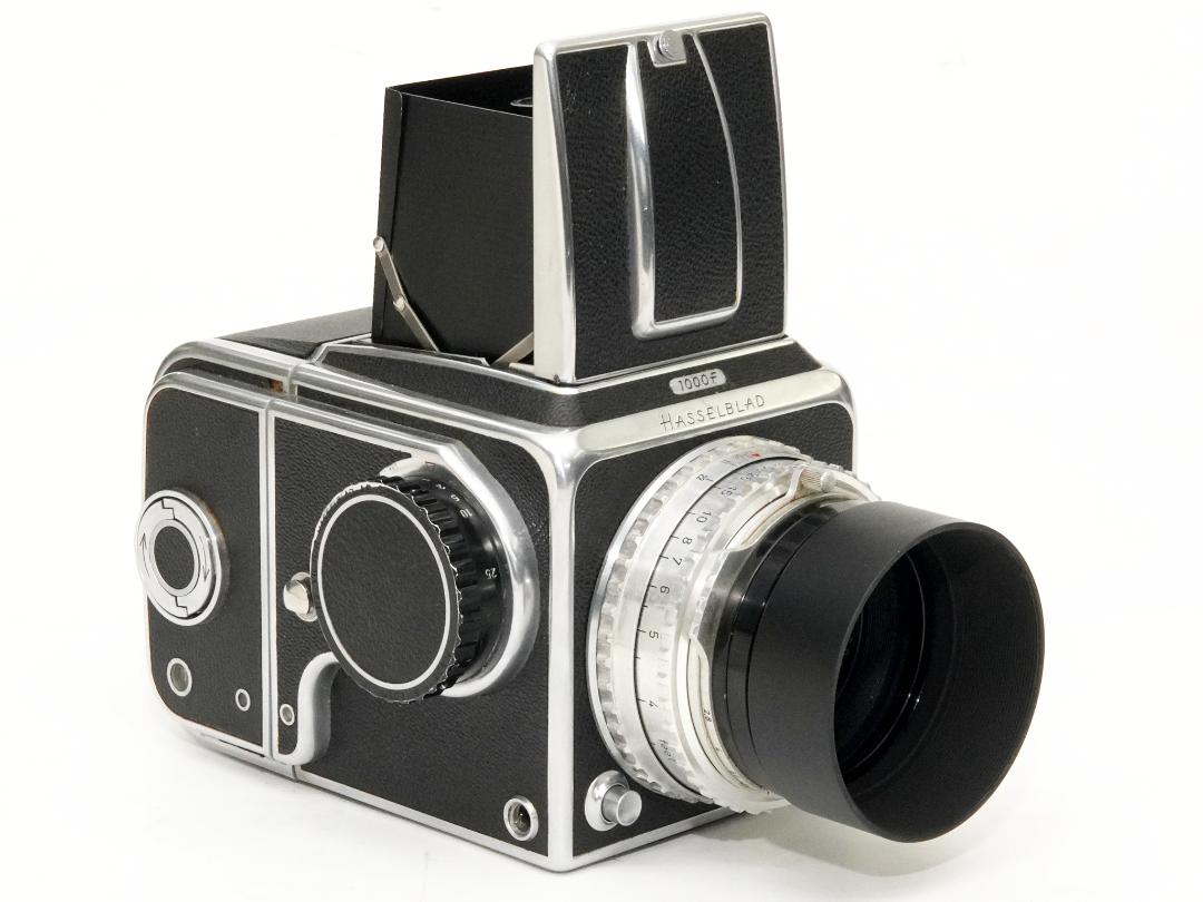 Hasselblad 1000F カメラ フォーカルプレンシャッター付 (B～1/1000) 80/2.8 Tessar 付 (Carl Zeiss) 12枚撮りマガジン ウェストレベルファインダー付の画像