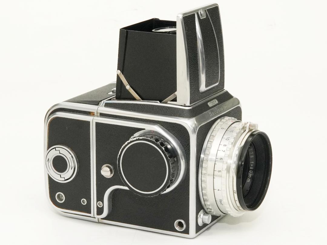 Hasselblad 1000F カメラ フォーカルプレンシャッター付 (B～1/1000) 80/2.8 Tessar 付 (Carl Zeiss) 12枚撮りマガジン ウェストレベルファインダー付の画像