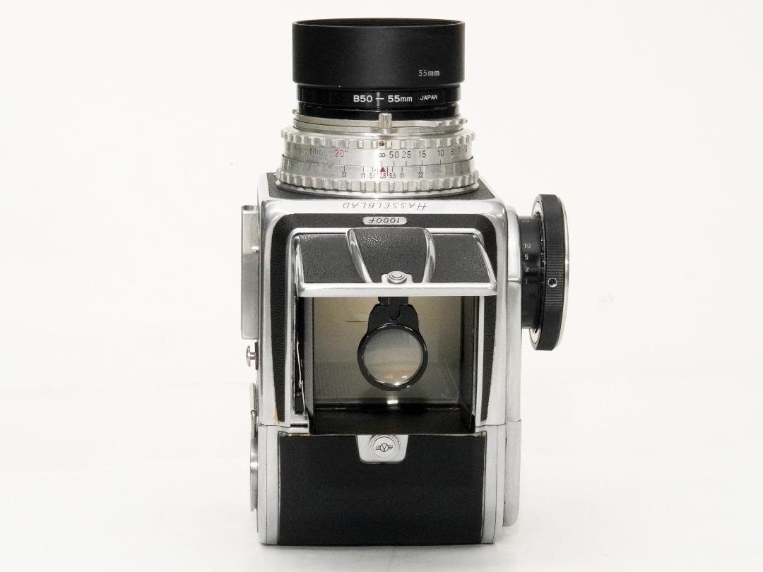 Hasselblad 1000F カメラ フォーカルプレンシャッター付 (B～1/1000) 80/2.8 Tessar 付 (Carl Zeiss) 12枚撮りマガジン ウェストレベルファインダー付の画像