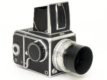 Hasselblad 1000F カメラ フォーカルプレンシャッター付 (B～1/1000) 80/2.8 Tessar 付 (Carl Zeiss) 12枚撮りマガジン ウェストレベルファインダー付の画像