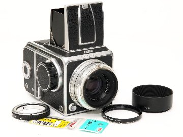 Hasselblad 1000F カメラ フォーカルプレンシャッター付 (B～1/1000) 80/2.8 Tessar 付 (Carl Zeiss) 12枚撮りマガジン ウェストレベルファインダー付の画像