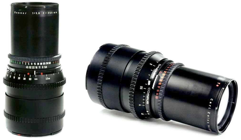 250/5.6 Sonnar T* (Cレンズ)  ハッセルブラッド Vシリーズ用  SYNCHRO COMPUR M.X.V.Shutter 付 B50-55mmフィルターアダプタリング付の画像