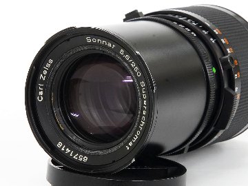 250/5.6 Sonnar Superachromat (C Fレンズ) ハッセルブラッド Vシリーズ用  前後キャップ付 Prontor Shutter付の画像