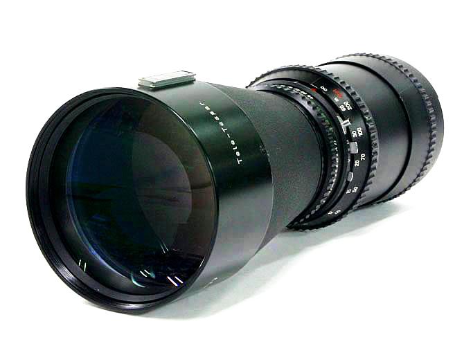 350mm F5.6 Tele-Tessar T☆(Cレンズ) ハッセルブラッド Vシリーズ用  SYNCHRO COMPUR M.X.V.Shutter 付 L#5791833 金属フード.ケース付画像