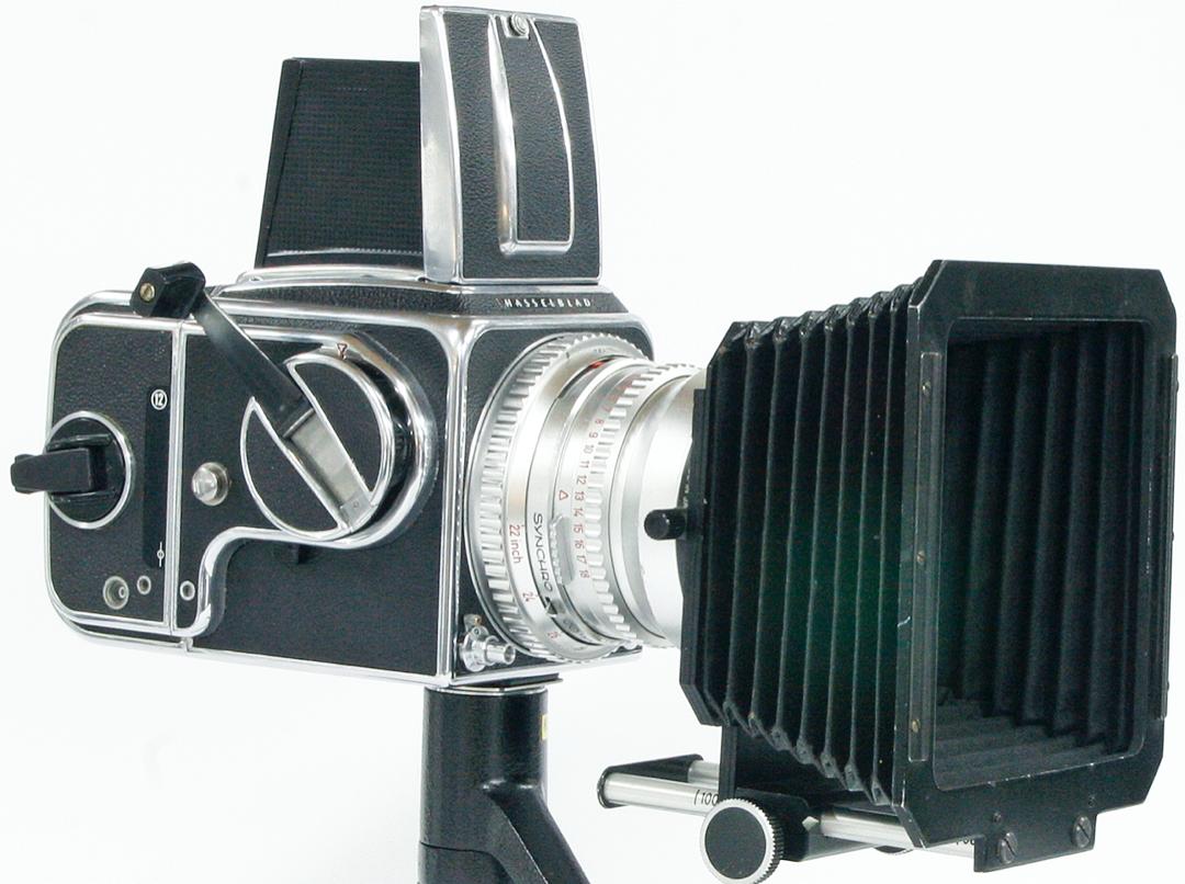 Hasselblad 用 蛇腹レンズフード (折りたたみ不可です) B-50レンズマウントリング付 C-80ミリ～250ミリ用画像