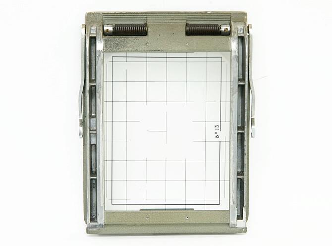 Sinar 4×5in用 カメラバック (ピントグラスの部分) ウグイス色 明るいピントグラス入り画像
