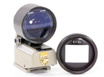Linhof　4×5in 用 マルチフォーカスビューファインダー リンホフマスターテヒニカ4×5in用 & リンホフスーパーテヒニカ4×5in用 75mm～360mm ズーム式 　　の画像