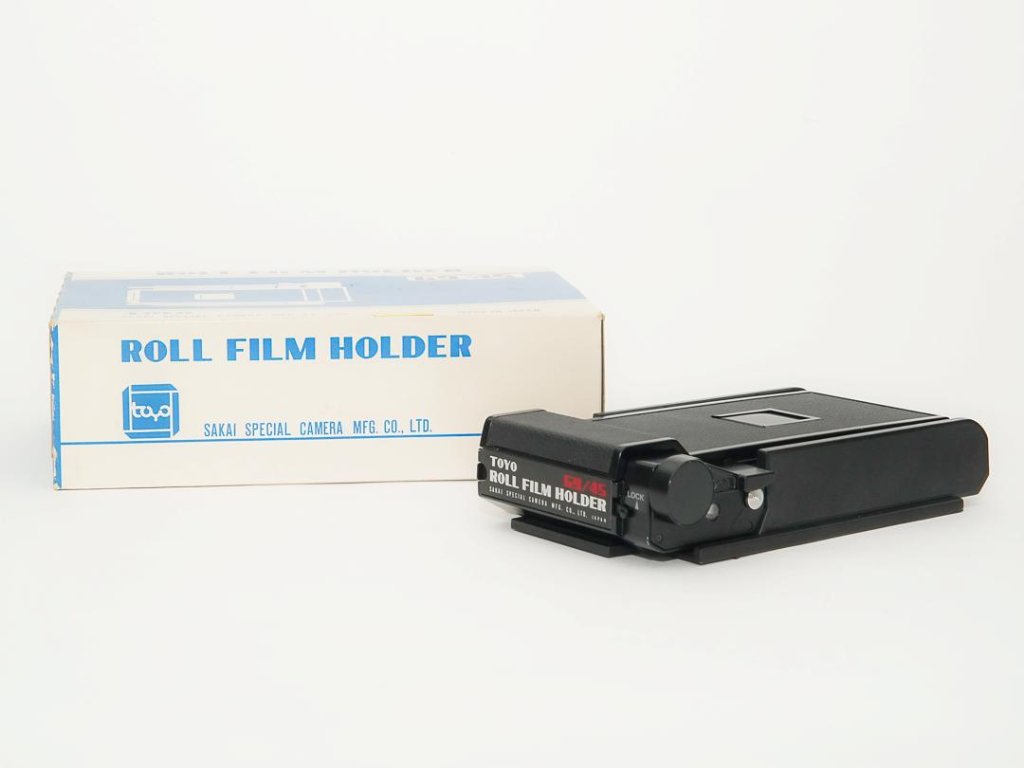 4×5in用 (TOYO製) Japan ロールフィルムホルダー(6×9cm)  120フィルム用 　元箱付 #8033-04561 の画像