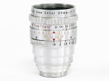 25/1.4 Cine Ektar (Kodak) Cマウント (19057年製造)｜カメラのマツバラ光機