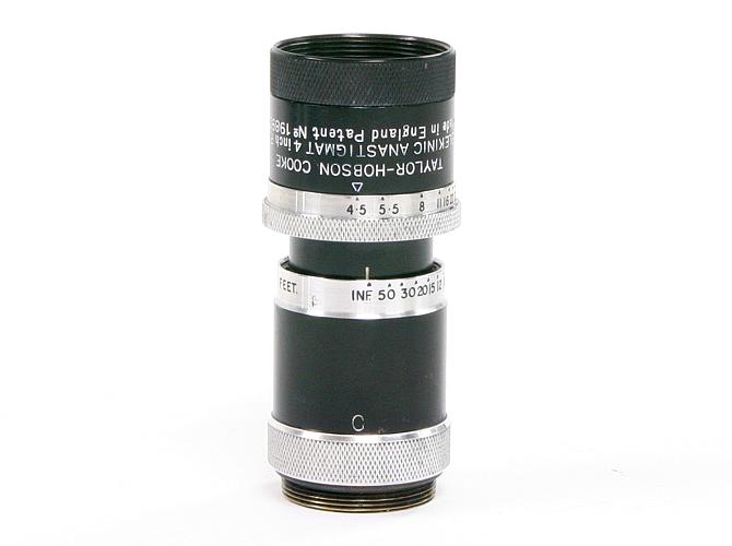100/4.5 TELEKINIC ANASTIGMAT (TAYLOR-HOBSON-COOKE)  Cマウント メタルフード付き、前後キャップ付の画像