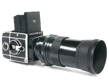 Rollei SL66用 300/4 Sonnar MC (Carl Zeiss Jenar)  純正レンズフード付 三脚座付(フリー回転) MC Protector フィルター付(Kenko) 画像