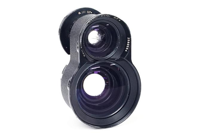 Rollei-Mutar 3型 (B40)用 0.7倍 80mm F2.8 Planar & Xenotar & Biotar 用 ワイドコンバーター(カールツァイス製) (ビューレンズにヒビ割れ有)画像