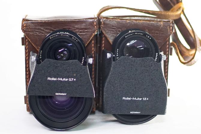 Rollei-Mutar 3型 (B40)用 0.7倍 ＆ Rollei-Mutar 3型 (B40)用1.5倍 80mmF2.8 Planar &  Xenotar & Biotar 用 ２個SETの画像