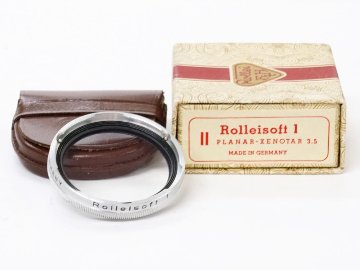 Rollei Ⅱ 型　ソフター1フィルター、  純正本革ケース付　元箱付 の画像